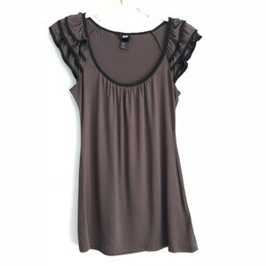 H&M Cap Sleeve Scoop Neck Top